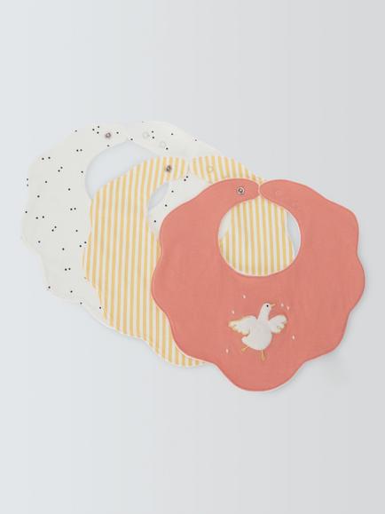 John Lewis Wonder Dribble Bibs, Pack of 3, Multi, Multi