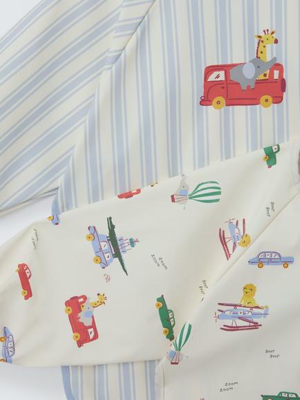 John Lewis Discovery Transport Weaning Bibs, Pack of 2, Multi - view 2, Multi