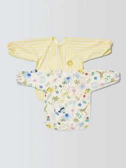 John Lewis Eden Safari Bold Weaning Bibs, Pack of 2, Multi, Multi