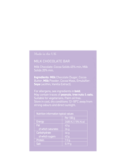 Holdsworth The Classic 45 Single Origin Colombian Milk Chocolate Bar, 90g - view 2, Multi Multi