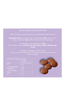 Holdsworth Classic Milk Chocolate Buttons, 200g - view 2, Multi Multi