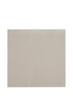 Prestigious Textiles Full Stop Oilcloth Tablecloth Fabric, Silver, Silver