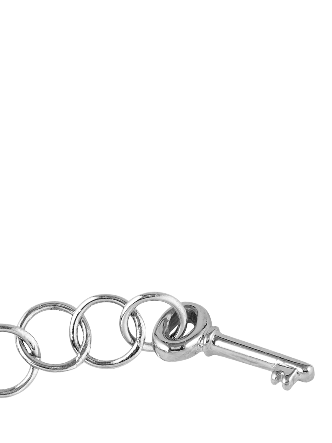 Product image 3 of 4, which shows HUGO BOSS Beaded Padlock Charm Bracelet, Silver