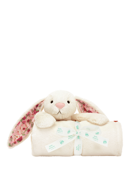 Jellycat Blossom Bunny Blankie, Cream - view 2, Cream