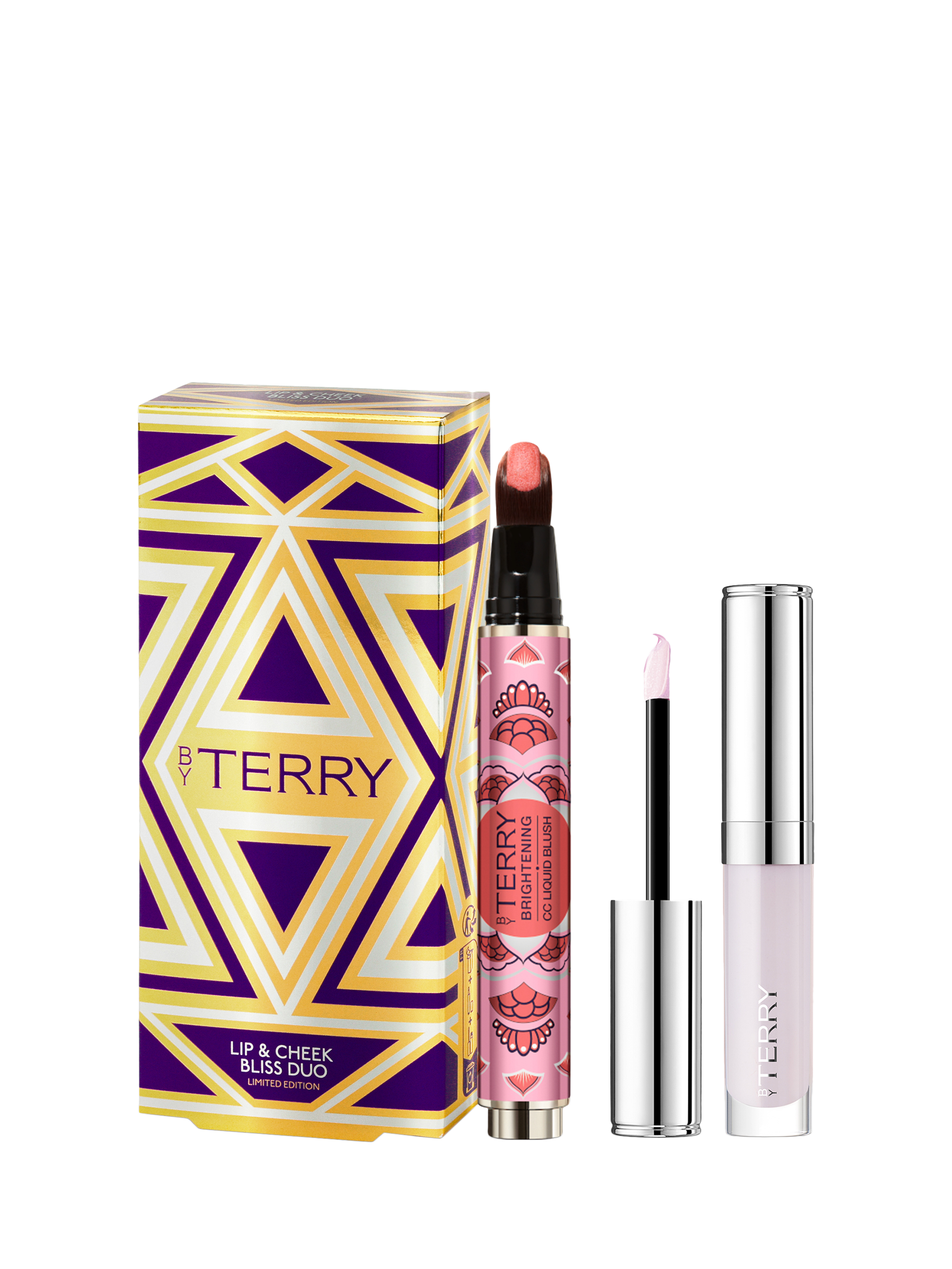 Product image 1 of 3, which shows BY TERRY Lip & Cheek Bliss Duo Makeup Gift Set