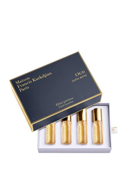 Maison Francis Kurkdjian OUD Satin Mood Precious Elixir Fragrance Gift Set, 4 x 4ml, 