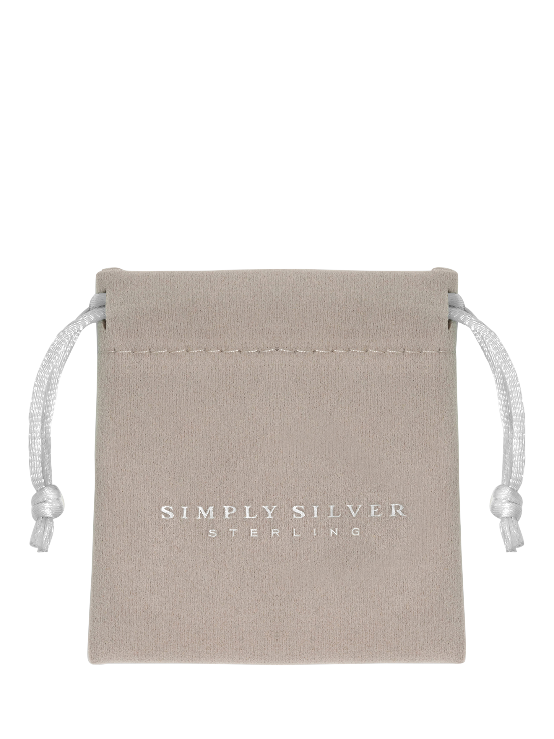 Product image 4 of 5, which shows Simply Silver Cubic Zirconia Tennis Bracelet, Silver