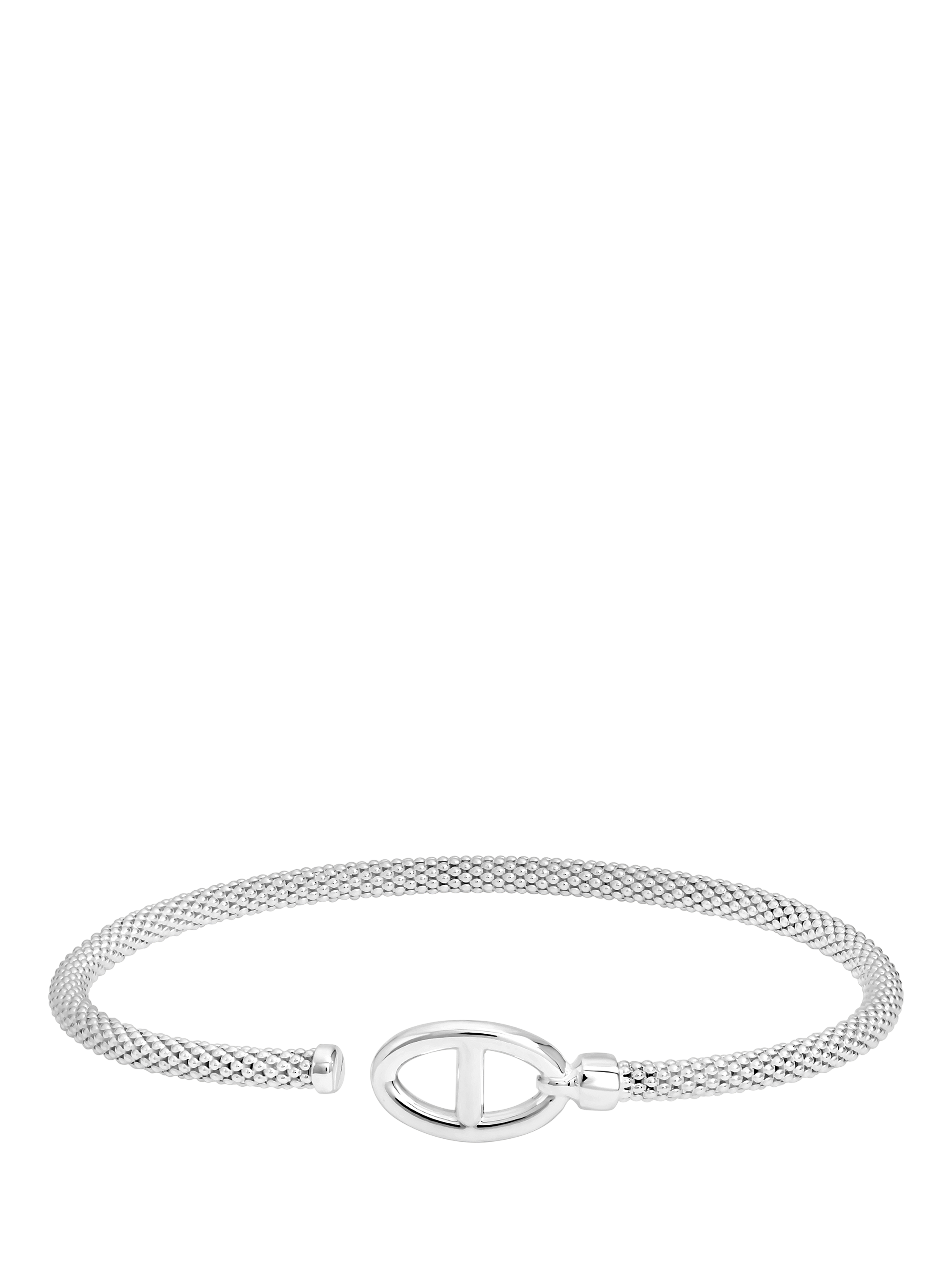 Product image 1 of 5, which shows Simply Silver Marine Cuff Bracelet, Silver