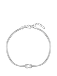 Simply Silver Infinity Snake Chain Bracelet, Silver