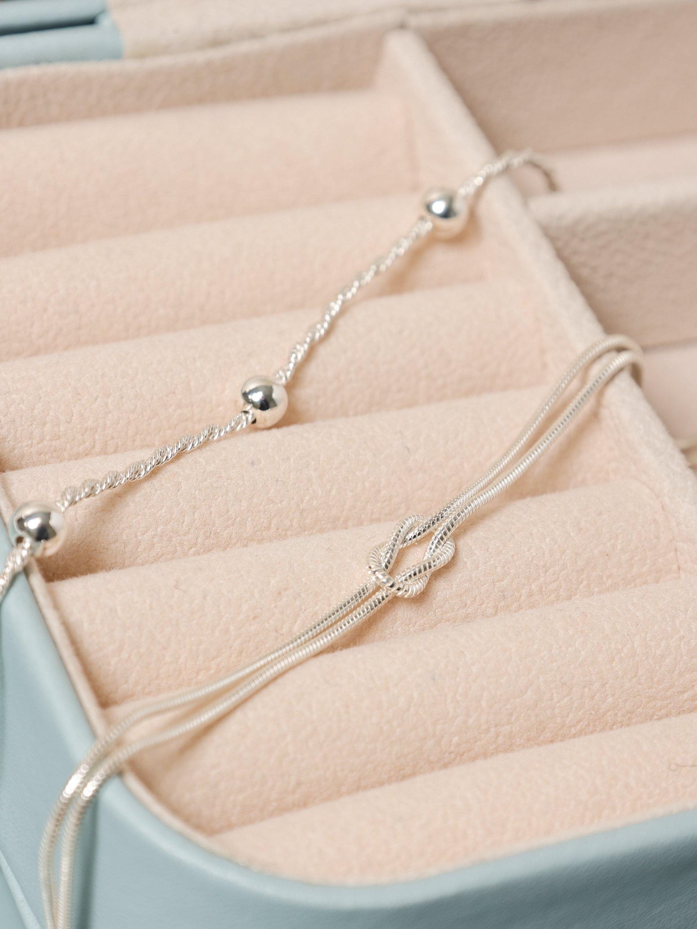 Product image 3 of 5, which shows Simply Silver Polished Station Allway Bracelet