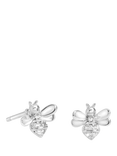 Simply Silver Bee Stud Earrings, Silver