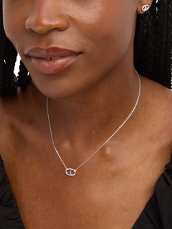 Simply Silver Marine Stud Earrings, Silver - view 2, Silver