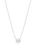 Simply Silver Polished Besel Pendant, Silver