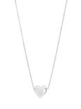 Simply Silver Polished Mini Heart Pendant, Silver