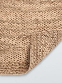 John Lewis Chunky Pure Jute Runner Rug, Natural, L240 x W70 cm - view 2, Natural
