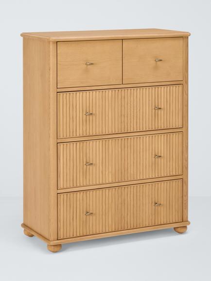 John Lewis Reed 5 Drawer Chest, Ash, Oak Stained Ash