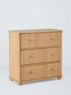 John Lewis Reed 3 Drawer Chest, Ash, Oak Stained Ash