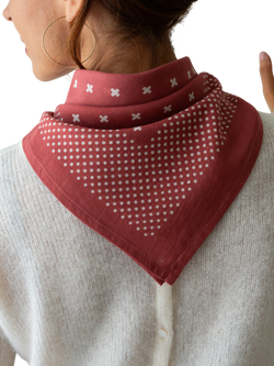 The Small Home Polka Dot Bandana - view 2, Coral