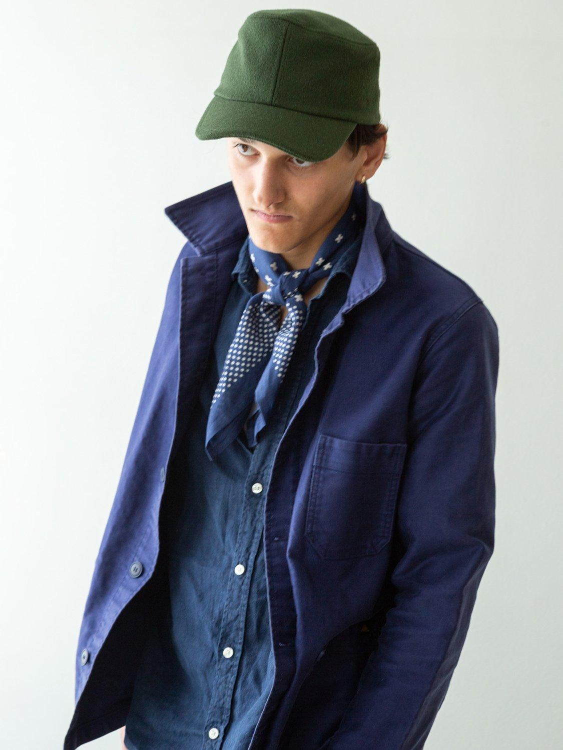 Product image 9 of 11, which shows The Small Home Polka Dot Bandana, Indigo