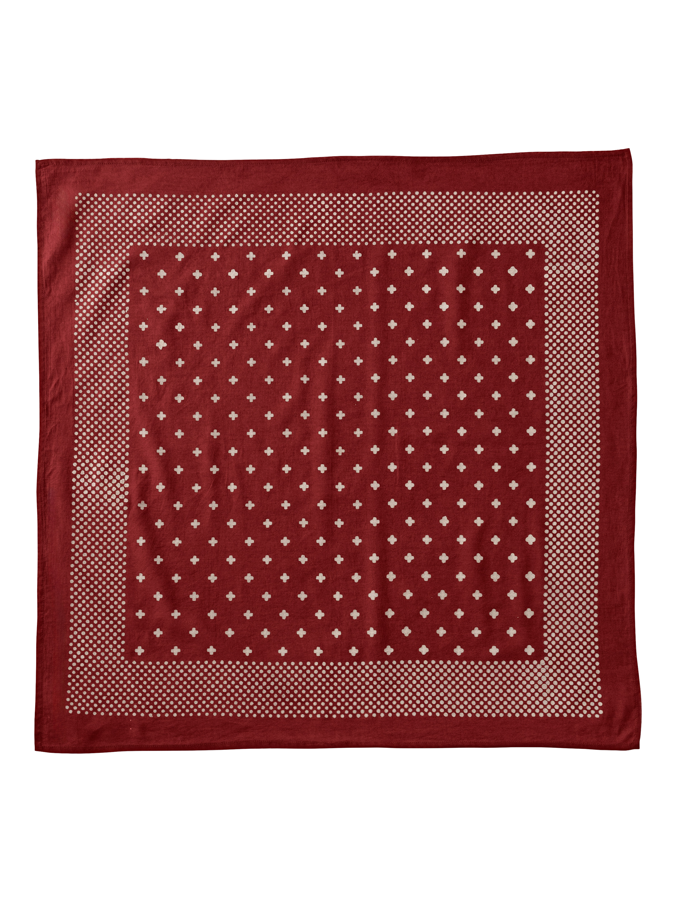 Product image 1 of 6, which shows The Small Home Polka Dot Bandana, Mocha