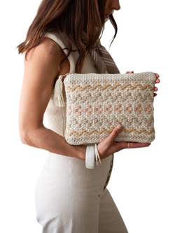 The Small Home Woven Clutch Bag, Multi - view 2, Multi