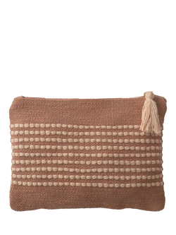 The Small Home Stripe Pouch Bag, Multi Natural, Multi Natural