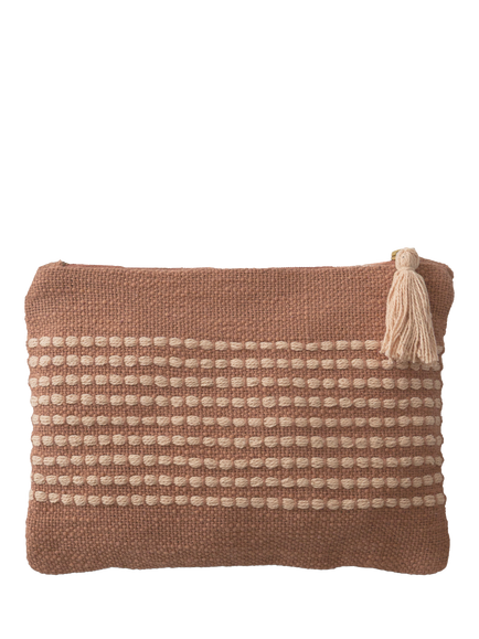 The Small Home Stripe Pouch Bag, Multi Natural, Multi Natural