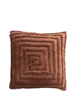 The Small Home Tufted Spiral Cushion, Mocha, Mocha