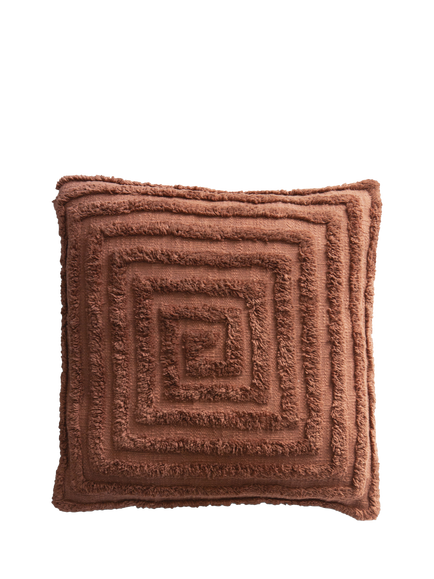 The Small Home Tufted Spiral Cushion, Mocha, Mocha