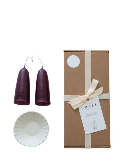 The Small Home Candle & Candle Holder Gift Set, Multi, Multi