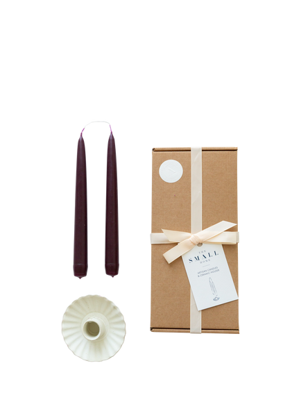 The Small Home Dinner Candle & Candle Holder Gift Set, Multi, Multi