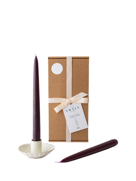 The Small Home Dinner Candle & Candle Holder Gift Set, Multi - view 2, Multi