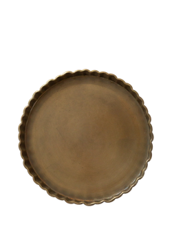 The Small Home Fluted Tray, Brass, Brass