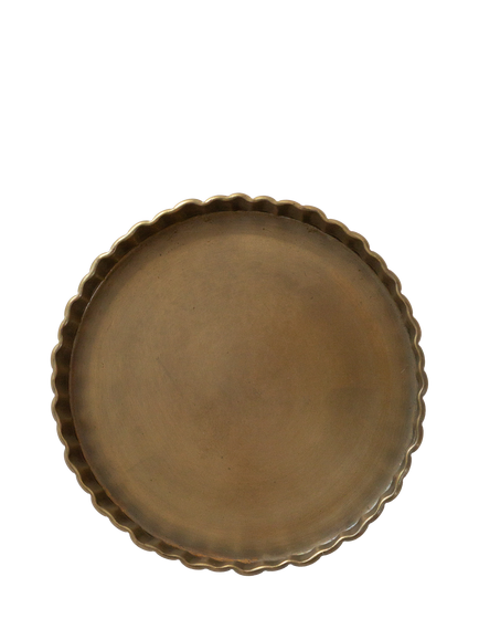The Small Home Fluted Tray, Brass, Brass