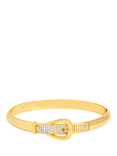 Jon Richard Pave Buckle Bangle, Gold