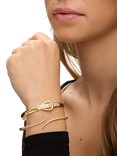 Jon Richard Pave Buckle Bangle, Gold