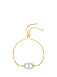 Jon Richard Crystal Toggle Bracelet, Gold