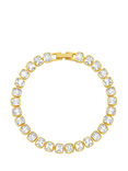 Jon Richard Crystal Tennis Bracelet, Gold