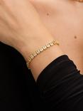 Jon Richard Crystal Tennis Bracelet, Gold