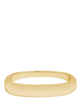 Jon Richard Hinged Rectangular Bangle, Gold