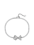 Jon Richard Cubic Zirconia Bow Tennis Bracelet, Silver