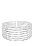 Jon Richard Crystal Statement Cuff Bracelet, Silver