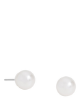 Jon Richard Pearl Stud Earrings, Silver