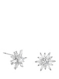Jon Richard Cubic Zirconia Celestial Star Stud Earrings, Silver