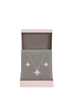 Jon Richard Pave Star Box Set, Silver, Silver