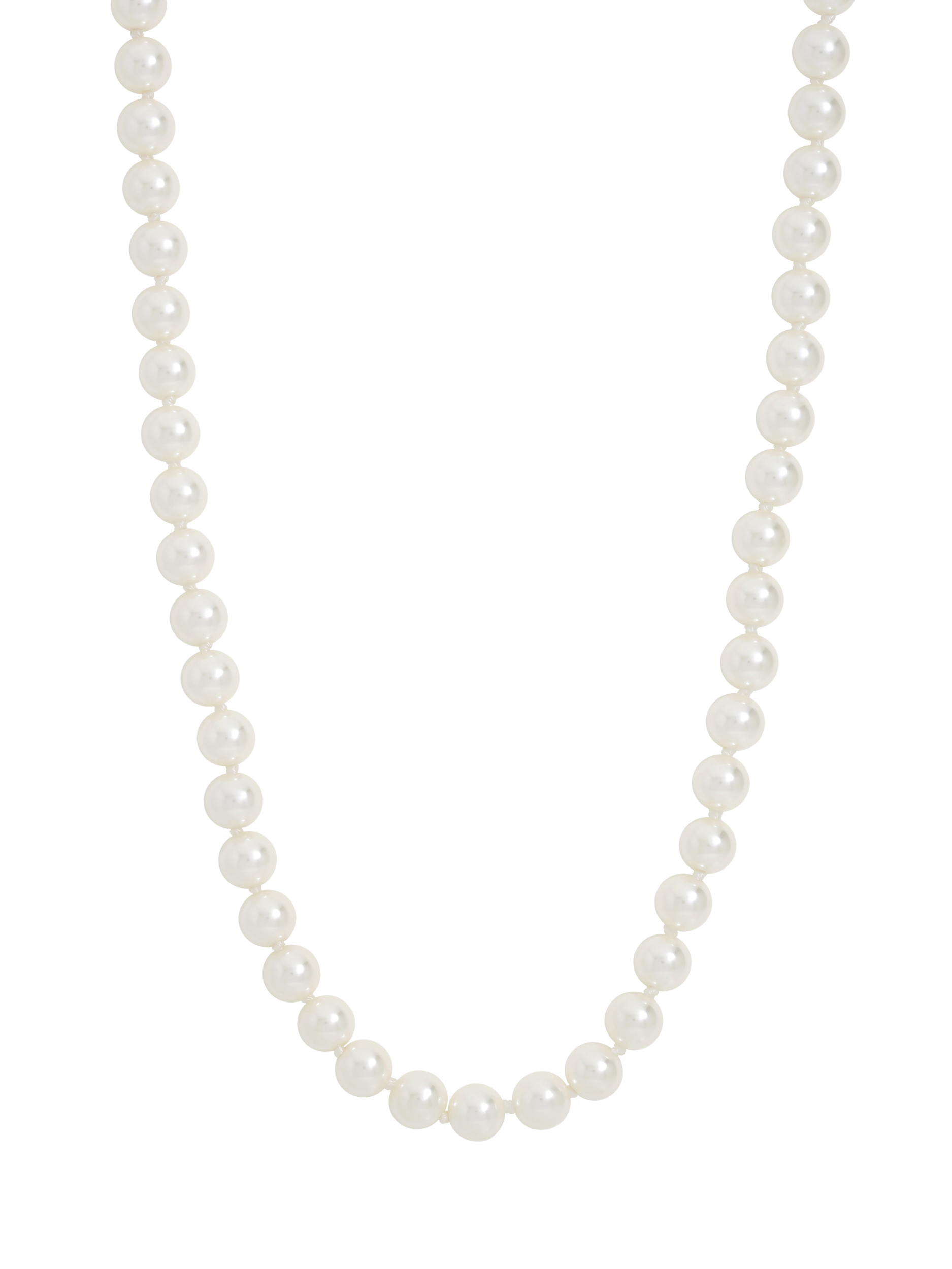 Product image 1 of 4, which shows Jon Richard Single Row Pearl Necklace, Gold