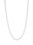 Jon Richard Knotted Pearl Necklace, Silver