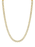 Jon Richard Crystal Tennis Necklace, Gold