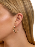 Jon Richard Polished Twist Hoop Earrings, Gold