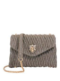 Dune London Darling Quilted Crossbody Bag, Bronze, Bronze
